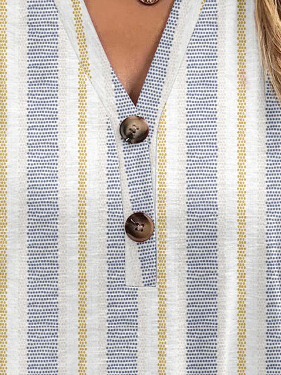 Chic sheer short sleeve blouse - Love Salve 