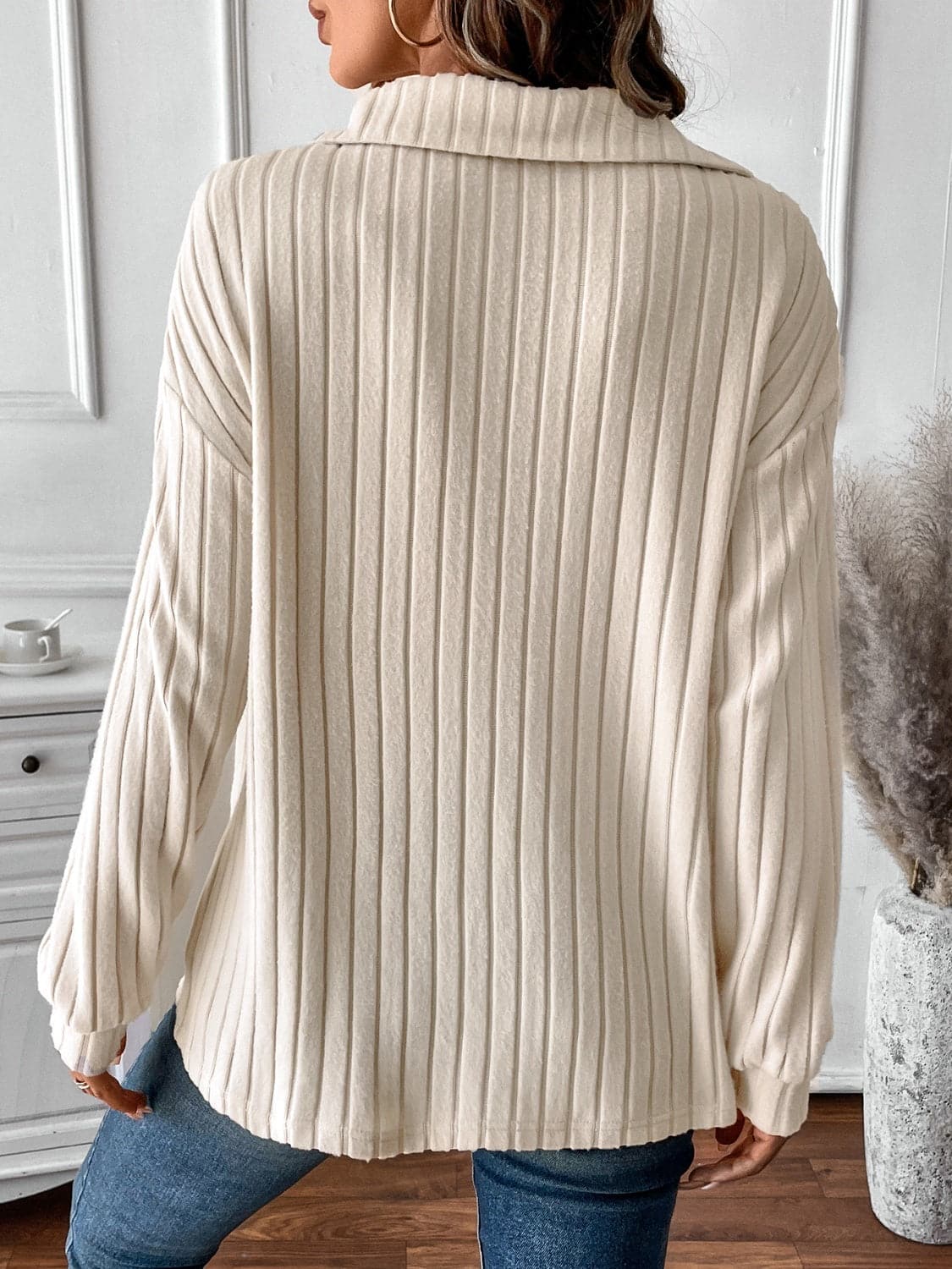 Ribbed Long Sleeve T-Shirt