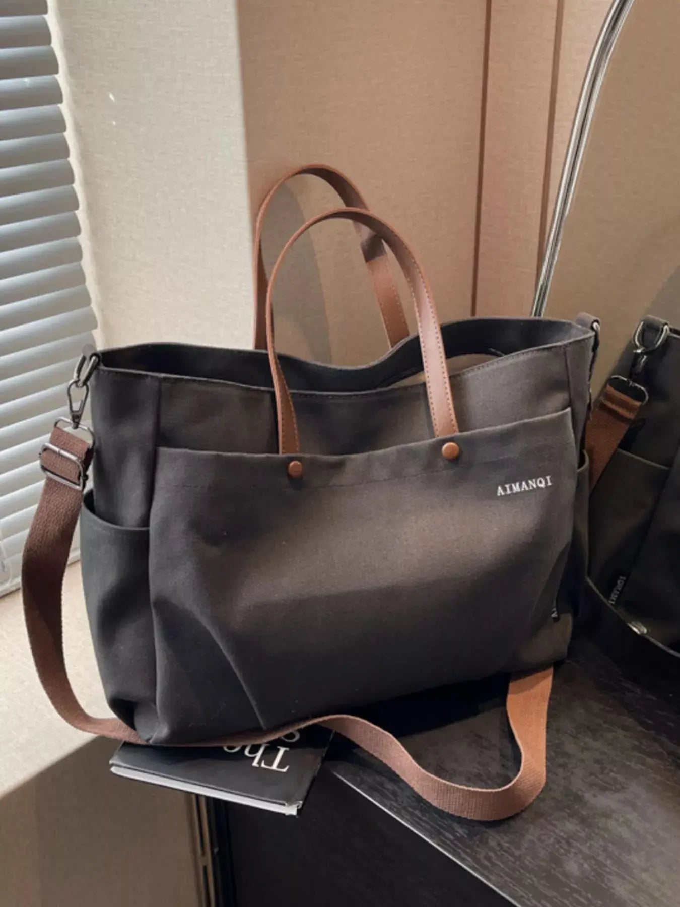 Canvas Tote Crossbody Bag Simply Love