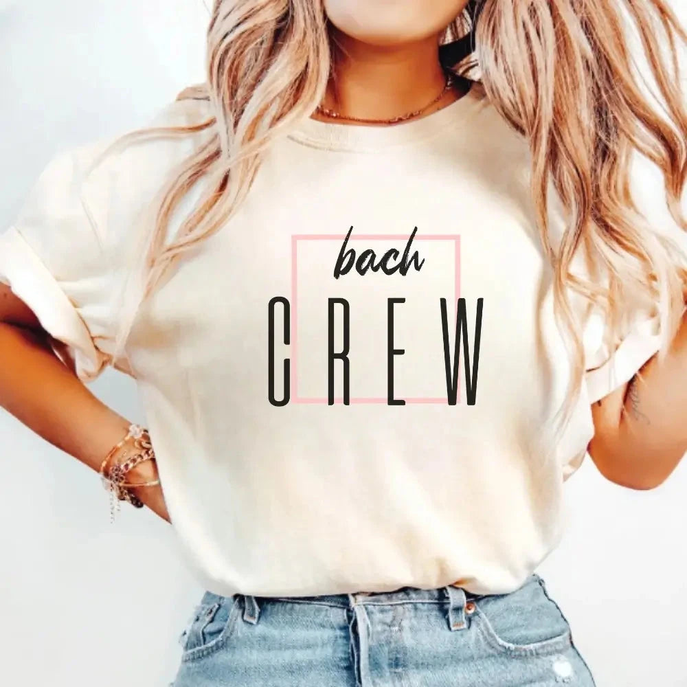 Bach Crew Bride To be Party Bachelorette T-shirt Adorb.co