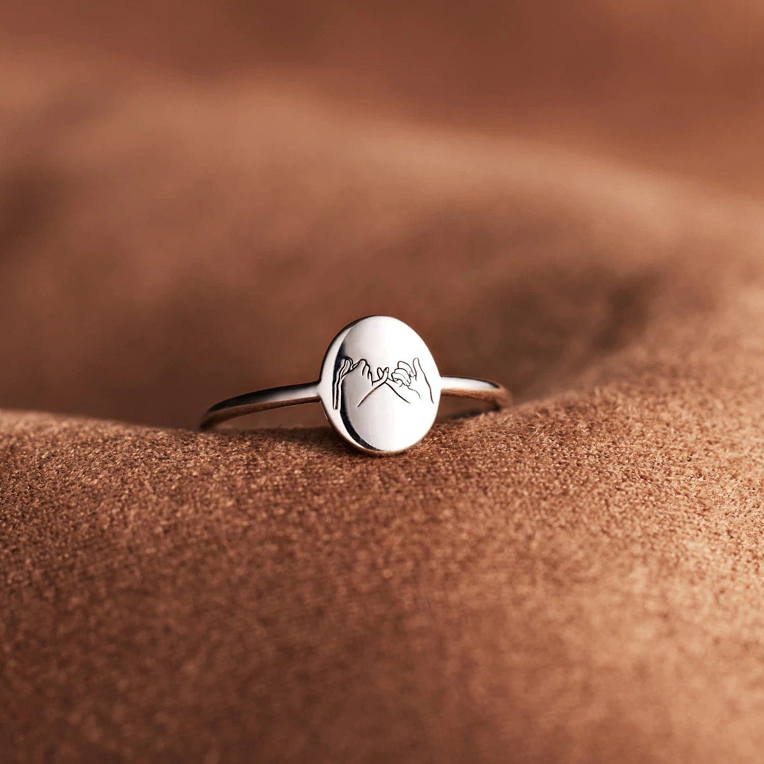 925 Sterling Silver Engraved Ring.