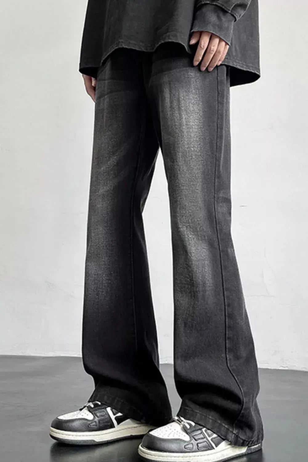 Men's Full Size Vintage Wash Wide Leg Jeans Plus Size Simply Love