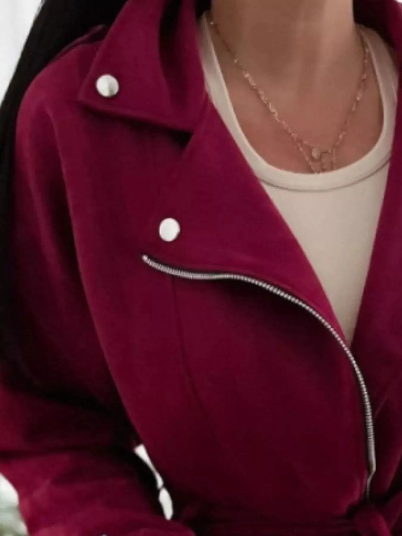Zip Up Cropped Jacket Simply Love