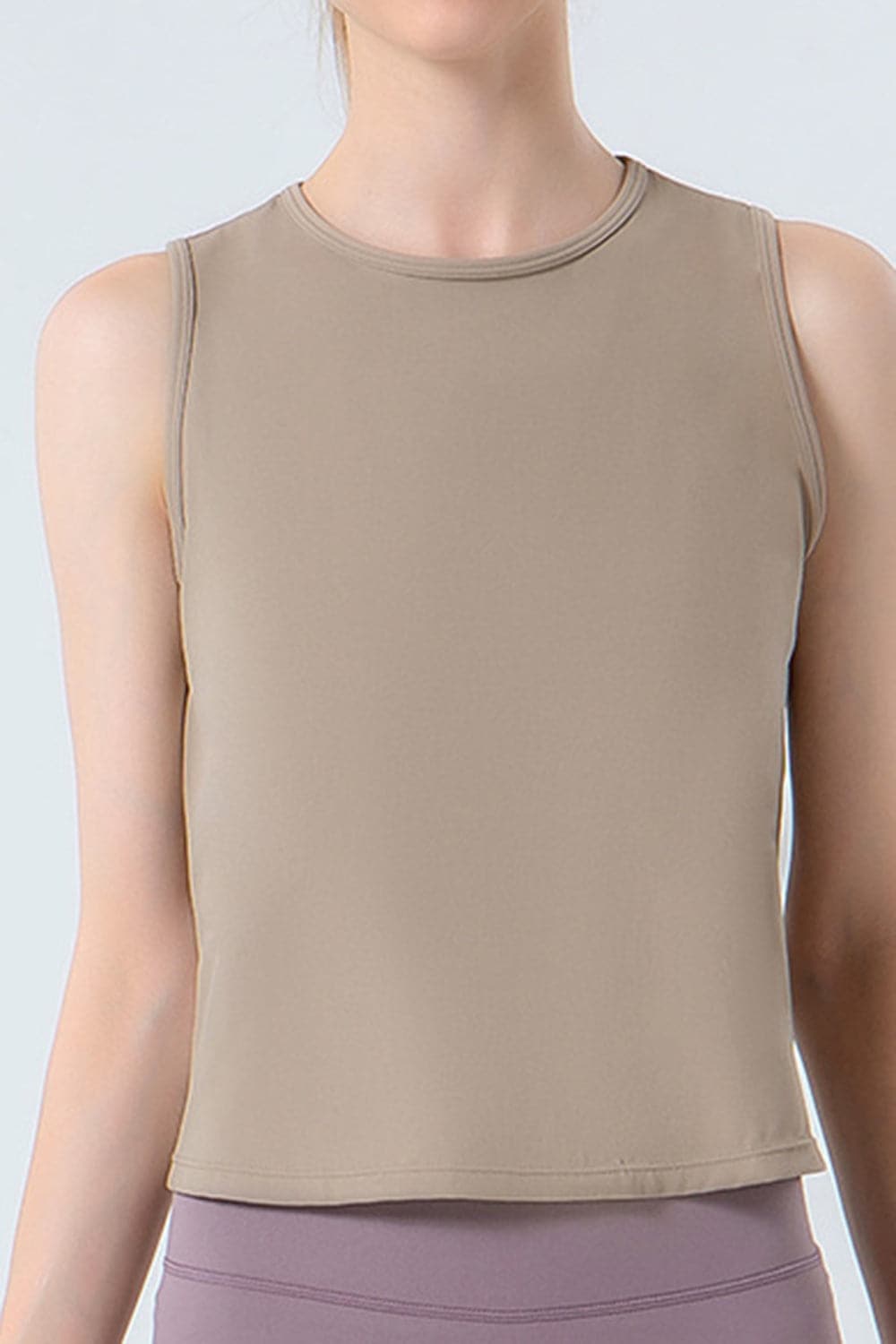 Round Neck Active Tank.