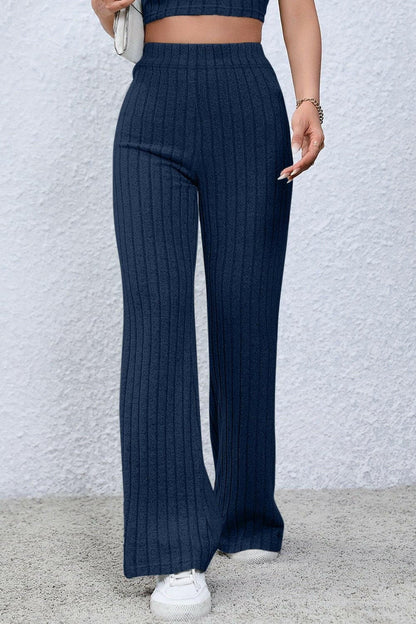 Elevate Your Wardrobe with Ribbed High Waist Flare PantsElevate Your Wardrobe with Ribbed High Waist Flare Pants
 Upgrade your style effortlessly with our Ribbed High Waist Flare Pants, the ultimate versatile piece designLove Salve Ribbed High Waist Flare PantsTIKTOK