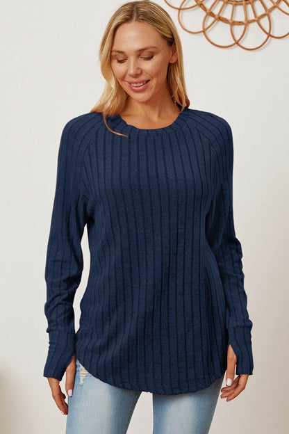 Ribbed Thumbhole T-Shirt: Comfortable Style EssentialExperience Ultimate Comfort and Style
 Introducing the Ribbed Thumbhole T-Shirt, your new go-to staple that effortlessly blends function with fashion. This t-shirt iLove Salve Comfortable Style EssentialTIKTOK