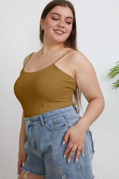 Basic Bae Full Size Round Neck Slim Cami - Love Salve