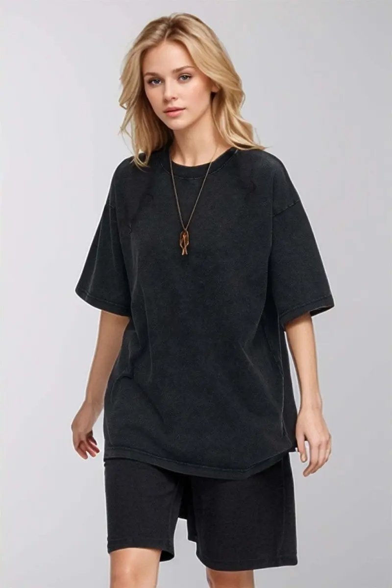 Basic Bae Round Neck Half Sleeve T-Shirt for Women - Love Salve 