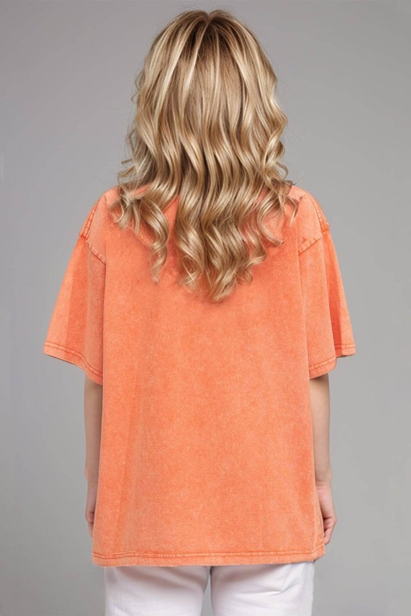 Basic Bae Round Neck Half Sleeve T-Shirt for Women - Love Salve