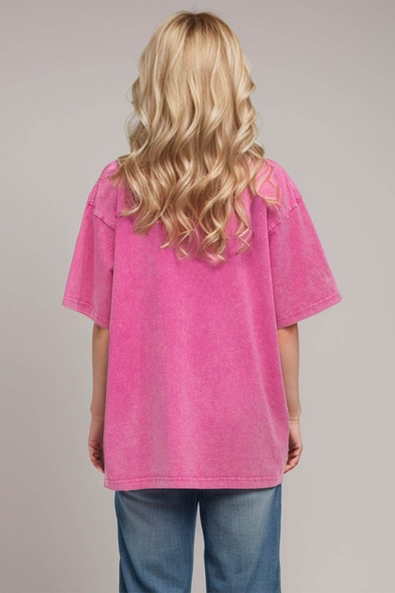 Basic Bae Round Neck Half Sleeve T-Shirt for Women - Love Salve