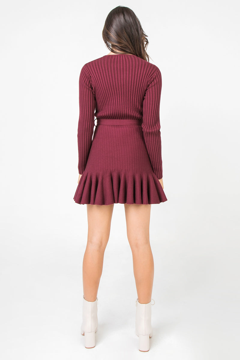 YOU'RE A MIND READER KNIT MINI DRESS