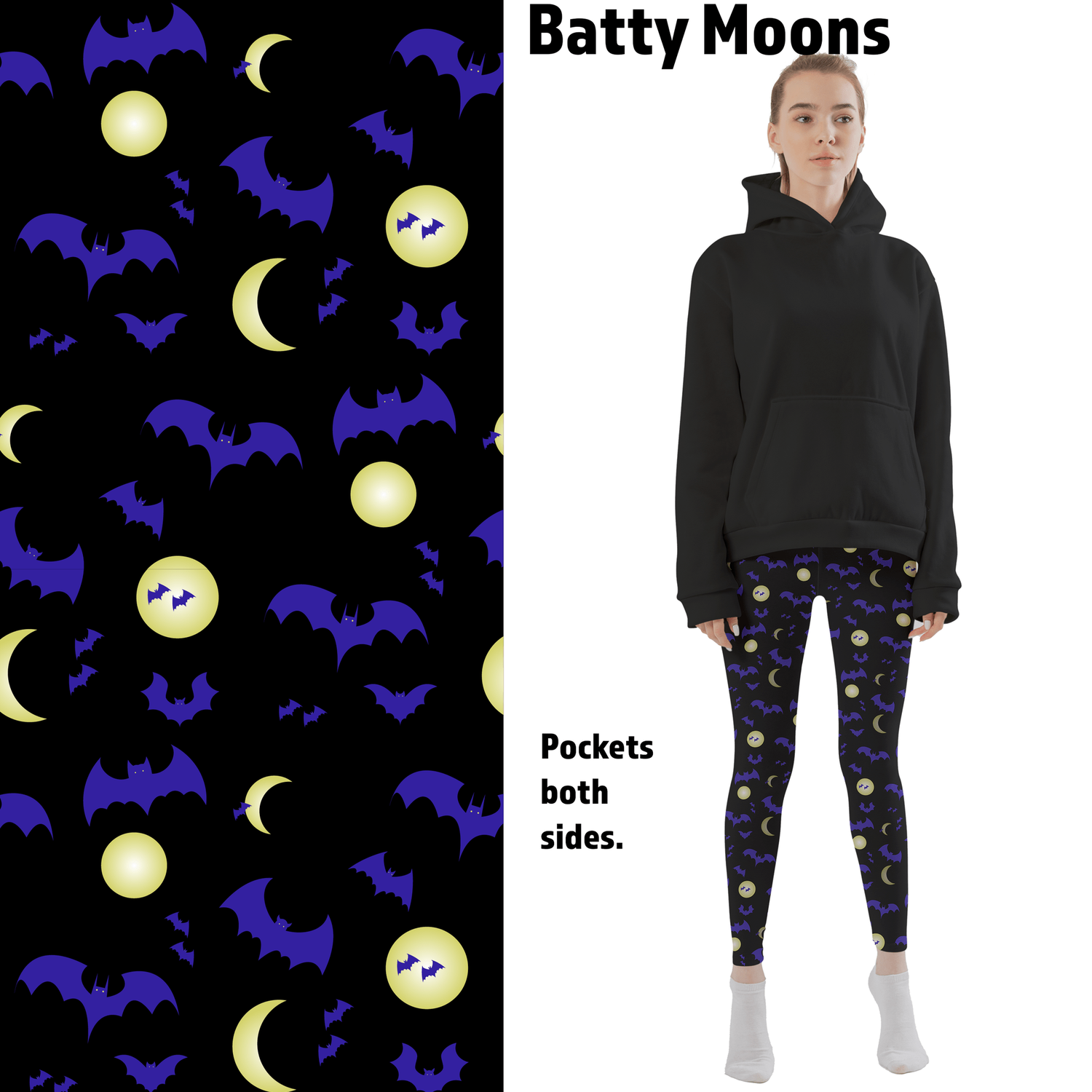 Batty Moon Leggings with Pockets MM