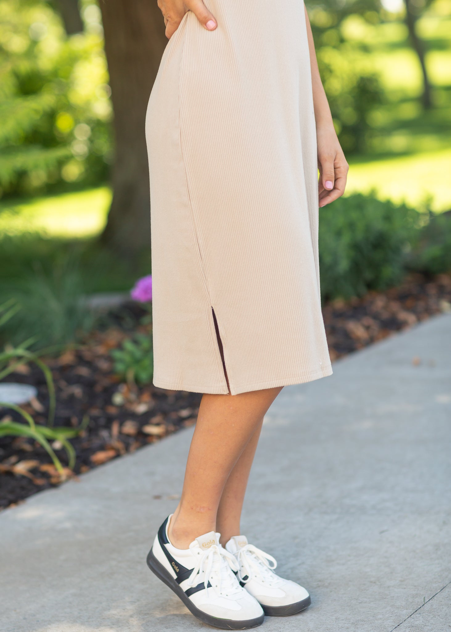 Baylor Ribbed T-Shirt Dress Inherit Co.