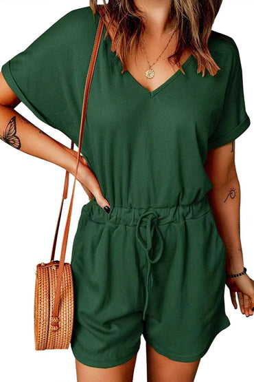 Full Size Drawstring V-Neck Short Sleeve RomperExperience Ultimate Comfort and Style with Our Full Size Drawstring V-Neck Short Sleeve Romper
 
 
Effortless Elegance: Elevate your everyday look with this chic romLove Salve -Neck Short Sleeve Romperjust arrived