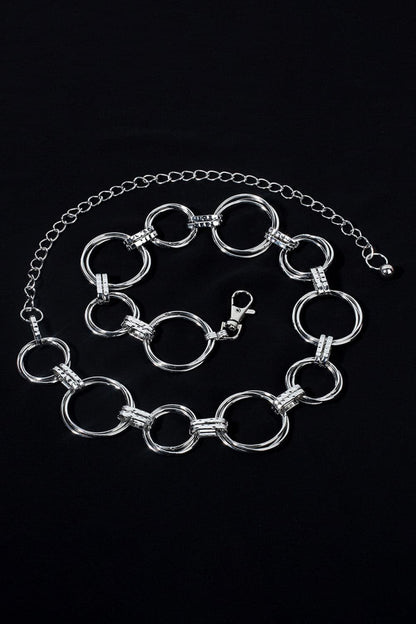 Alloy Chain Circle Shape Belt.