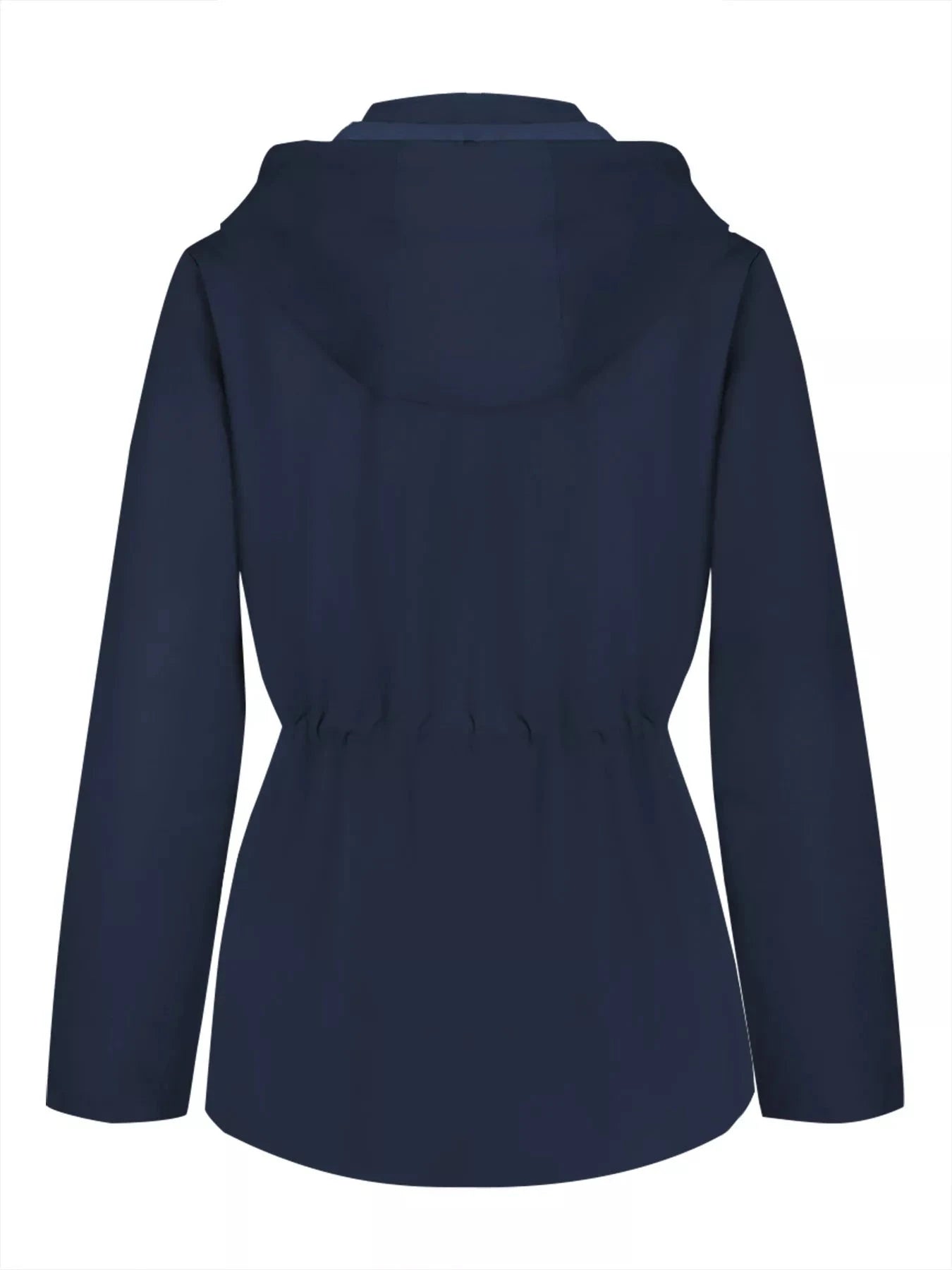 Zip Up Waterproof Hooded Outerwear With Pockets And Drawstring Simply Love