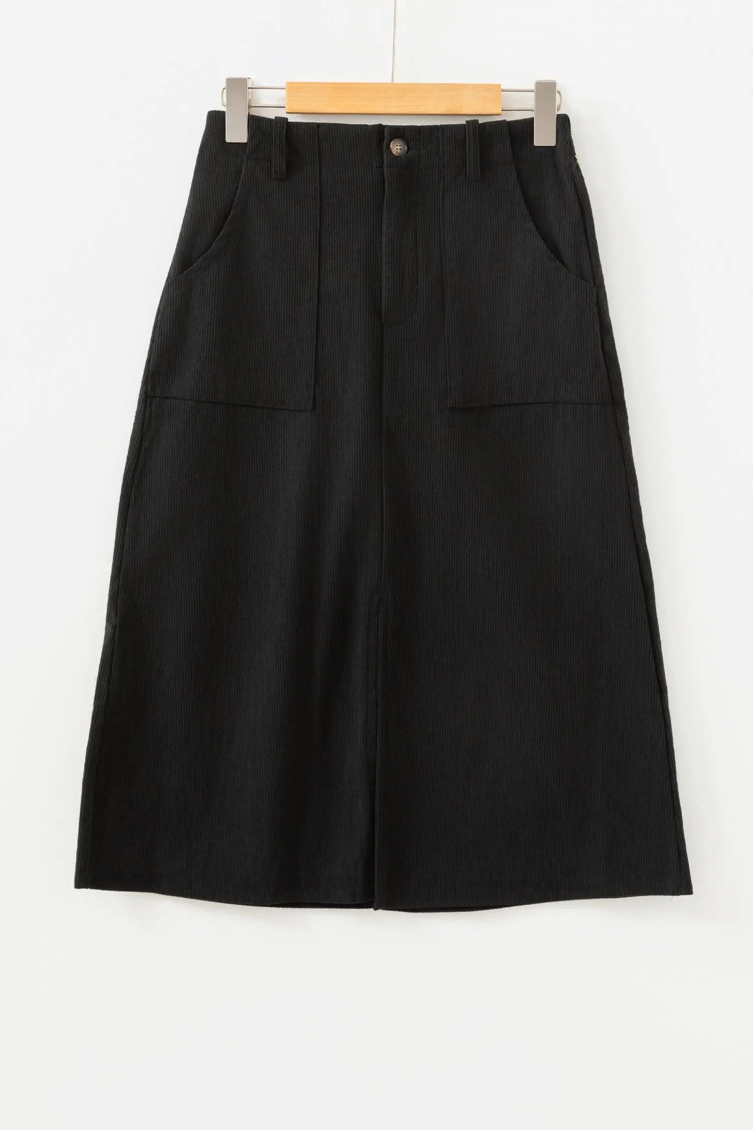 Black Front Slit High Waist Midi Skirt For Women Casual Elegant Dear-Lover Dropshipping
