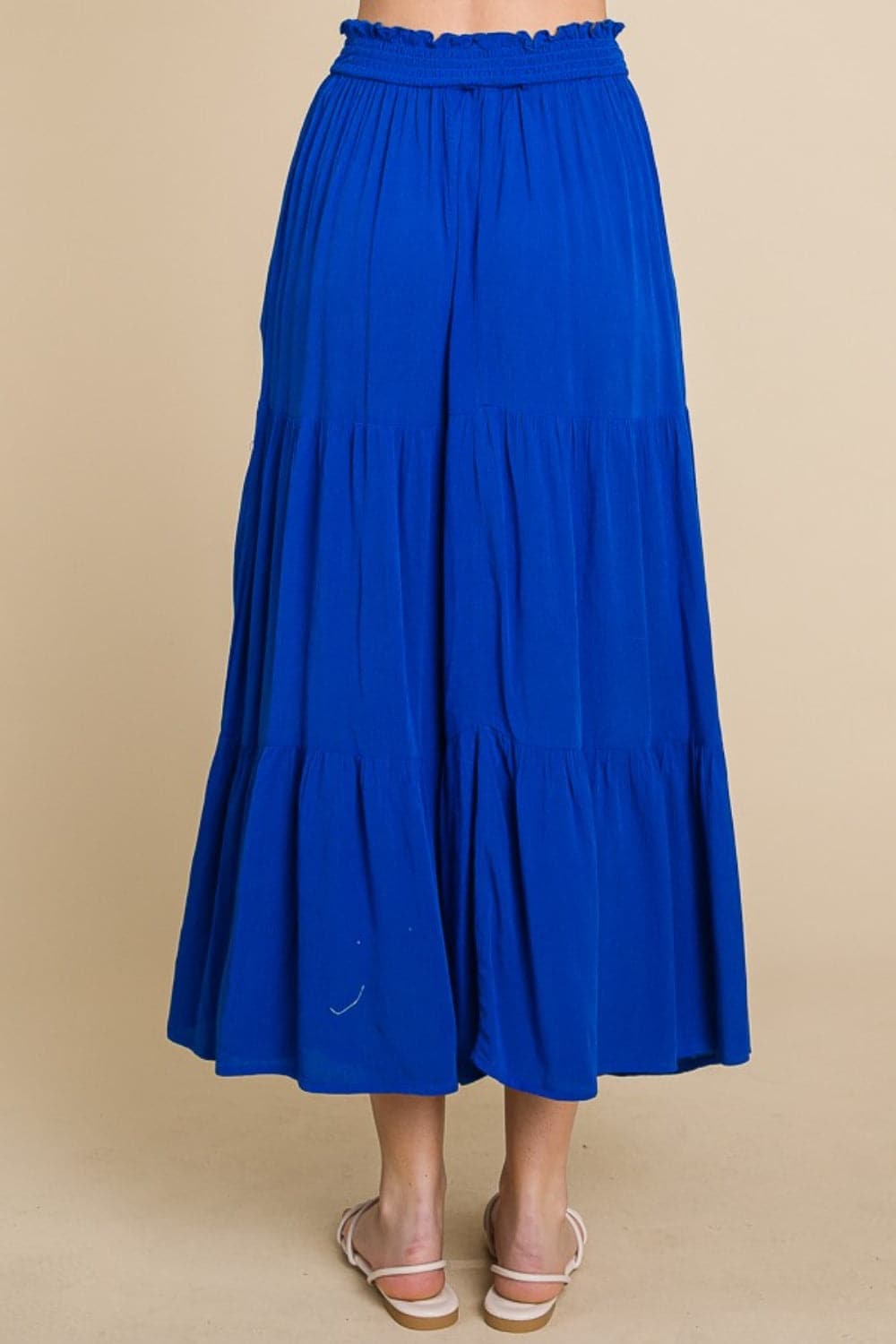 Culture Code Full Size Frill Ruched Midi Skirt.