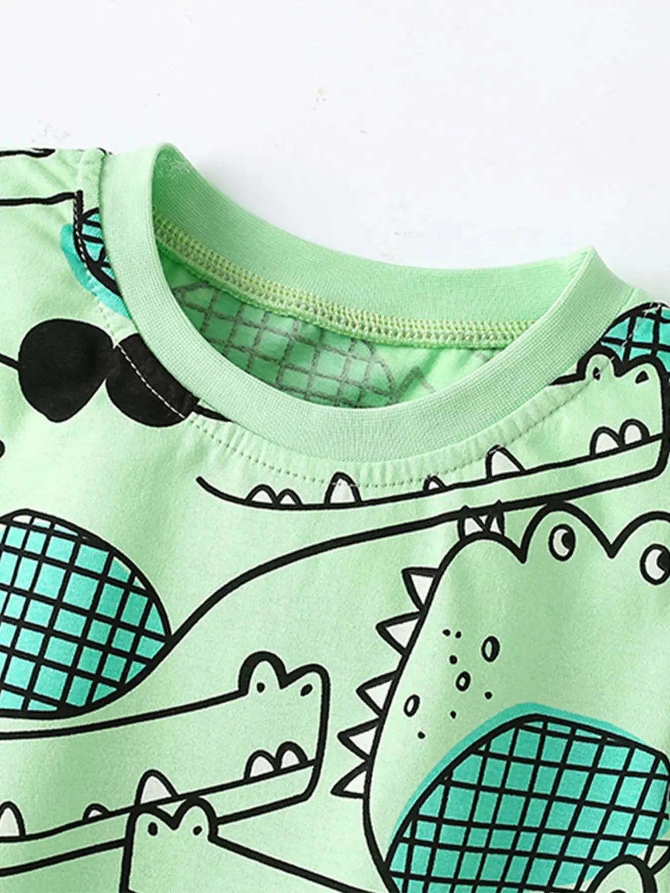 Children's Crocodile Print T-Shirt and Shorts Set Simply Love