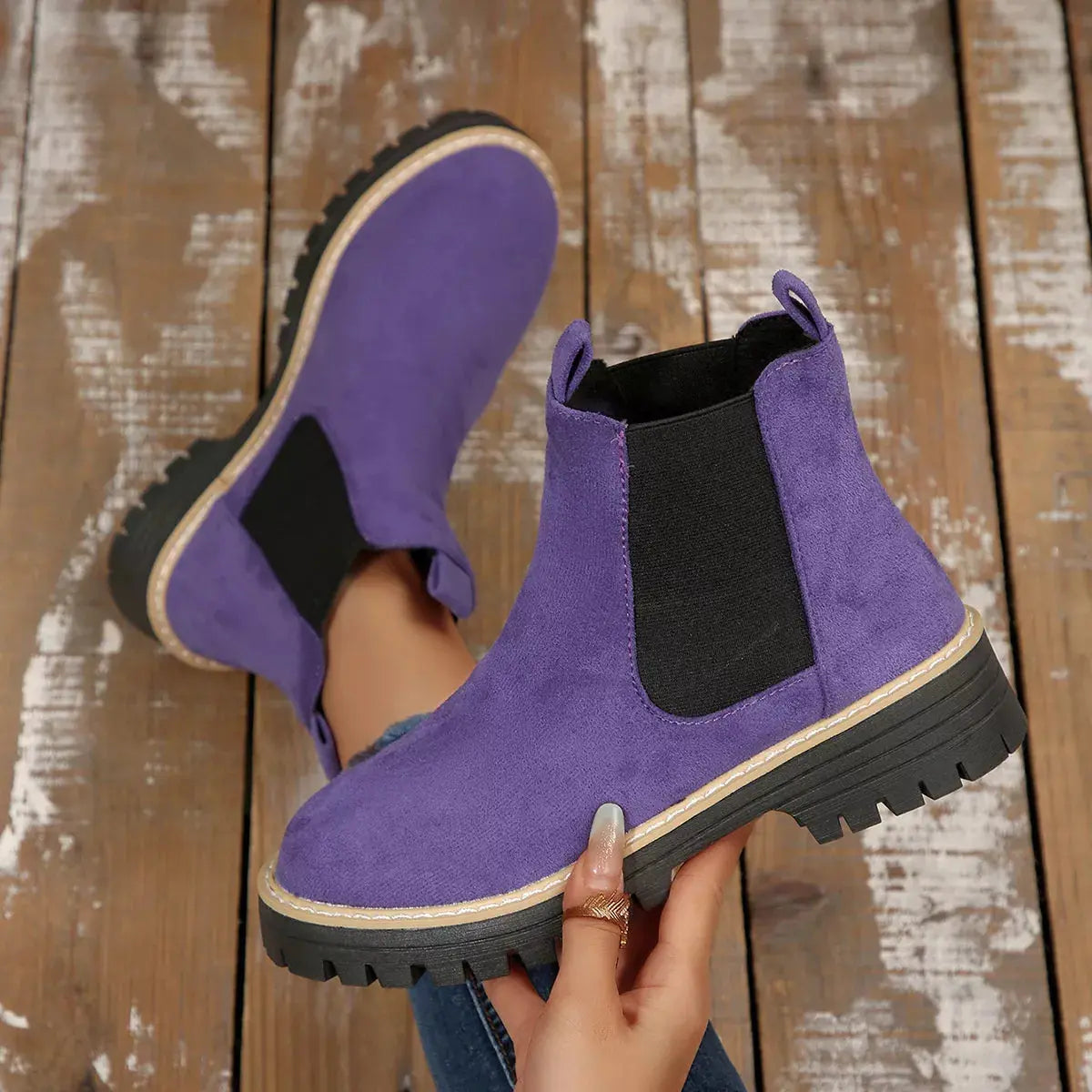 Round Toe Ankle Boots Simply Love