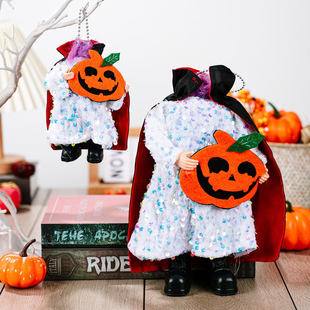 Sparkling Halloween Hanging Decorations - Two-Piece Sequin Set