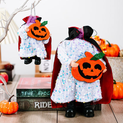 Sparkling Halloween Hanging Decorations - Two-Piece Sequin Set