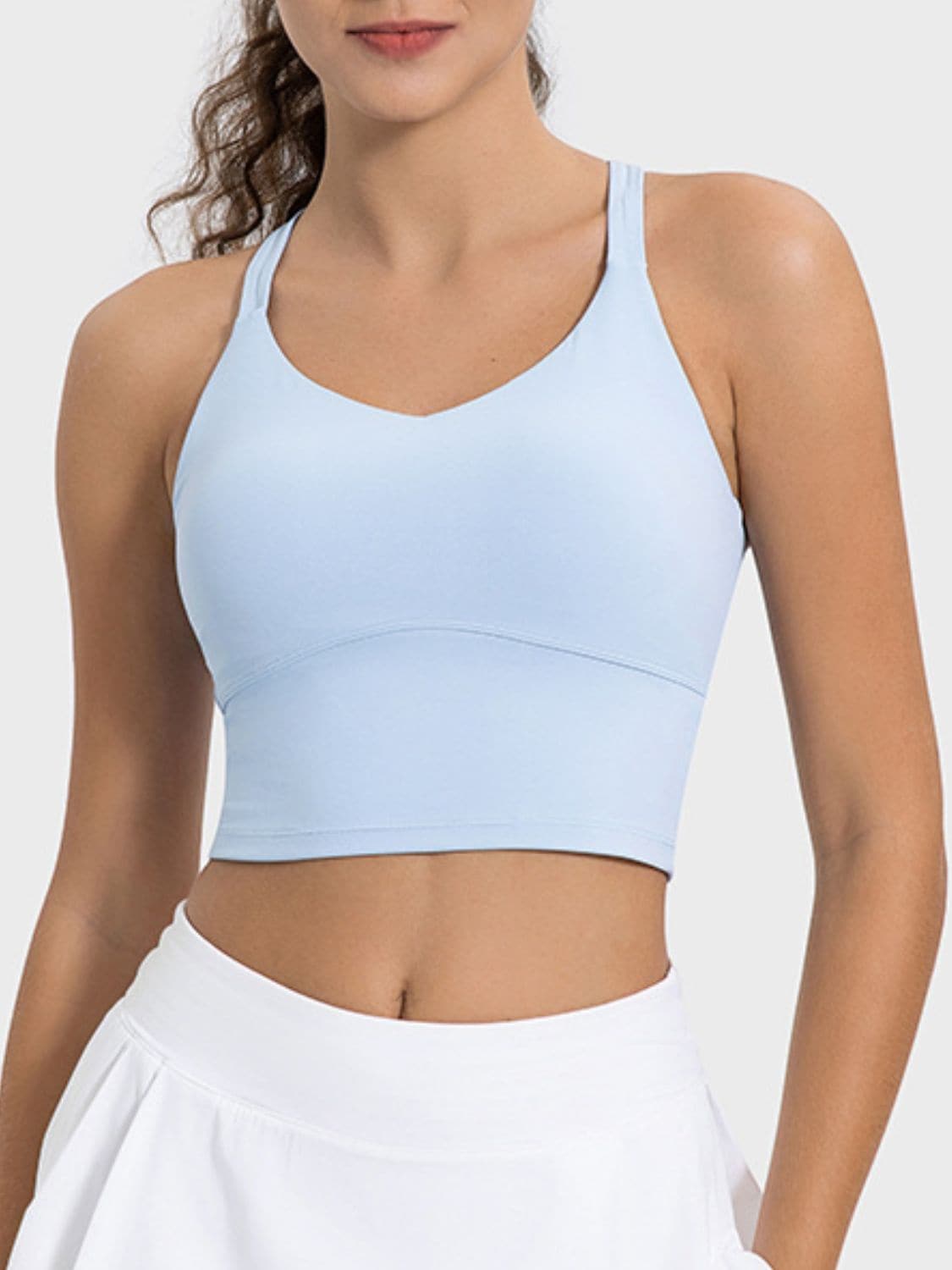 Crisscross Round Neck Active Tank.