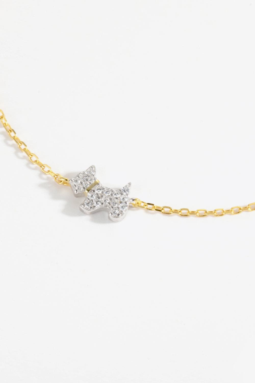 Puppy Zircon 925 Sterling Silver Bracelet.