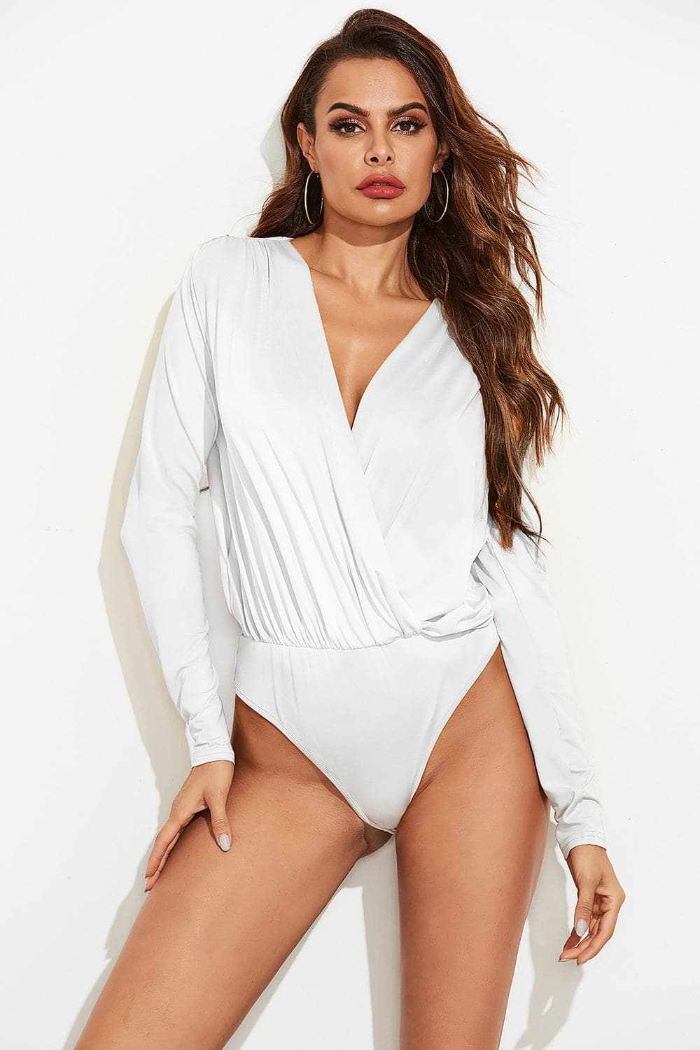 Chic long sleeve bodysuit - stretchy & stylish - Love Salve 