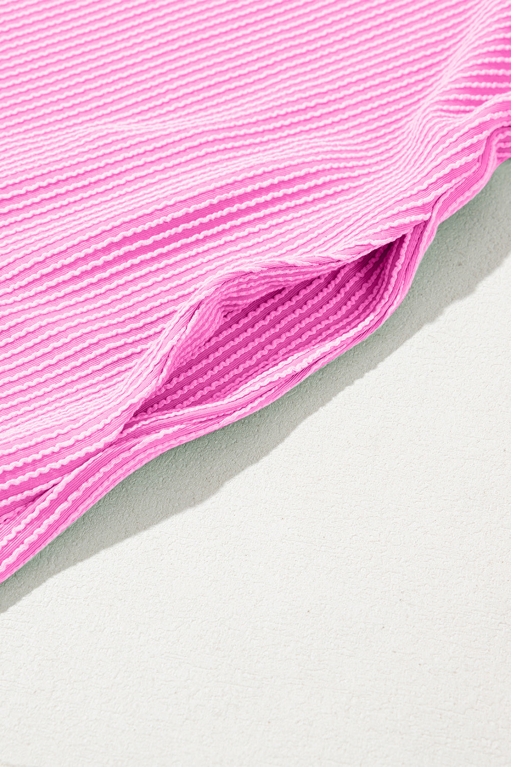 Blossom Corded Crew Neck Puff Sleeve Mini Dress Divine Design4U