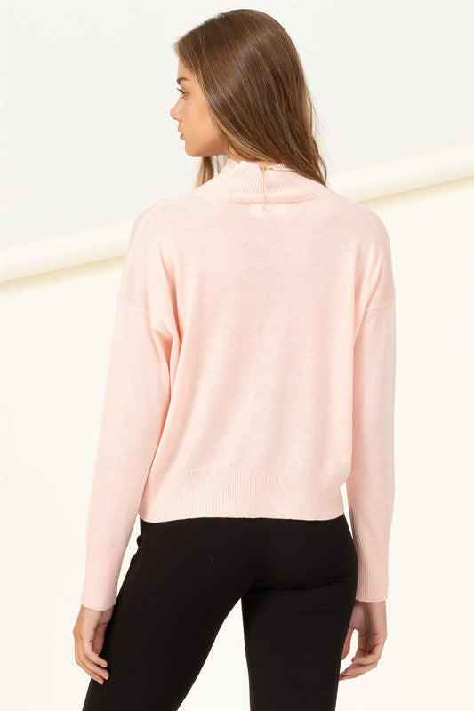 Cozy high-neck sweater for women