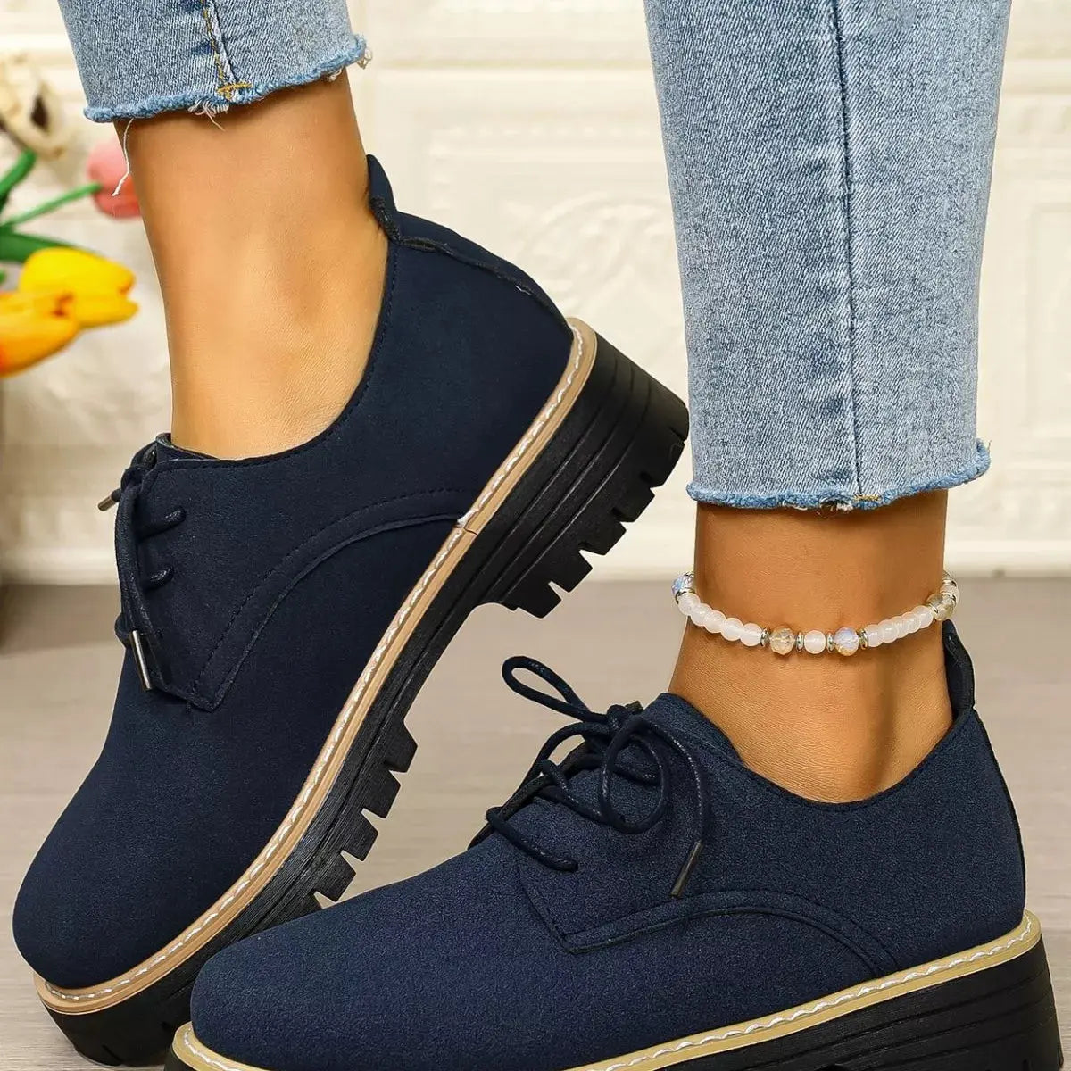 Lace-Up Platform Loafers Simply Love