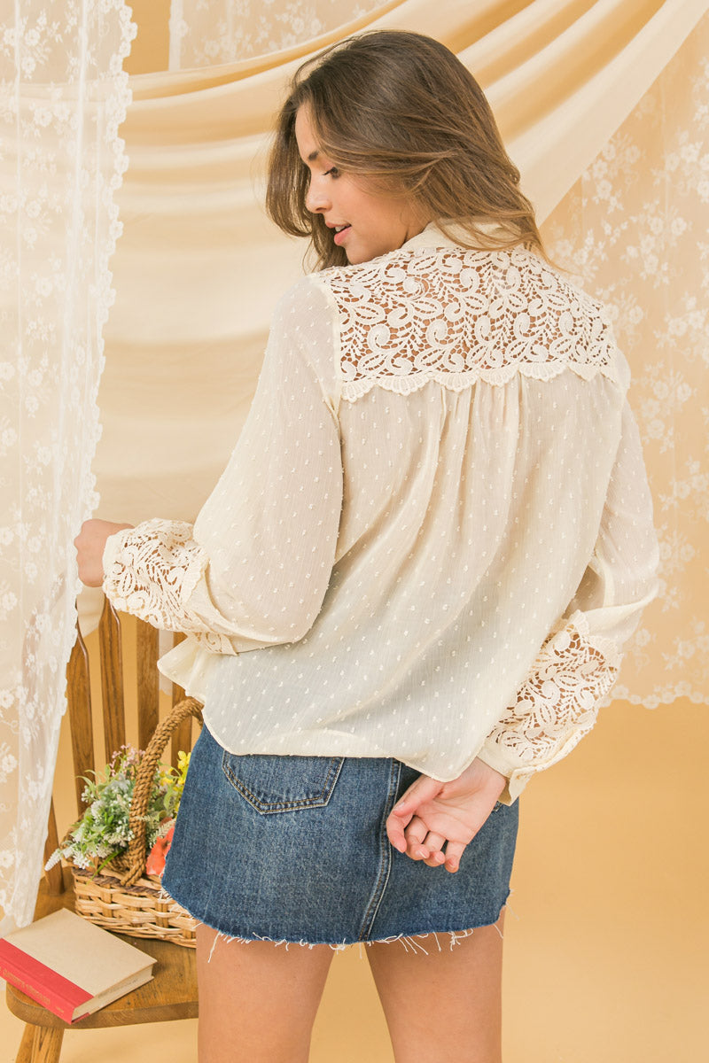 STAY AHEAD PEASANT TOP Flying Tomato