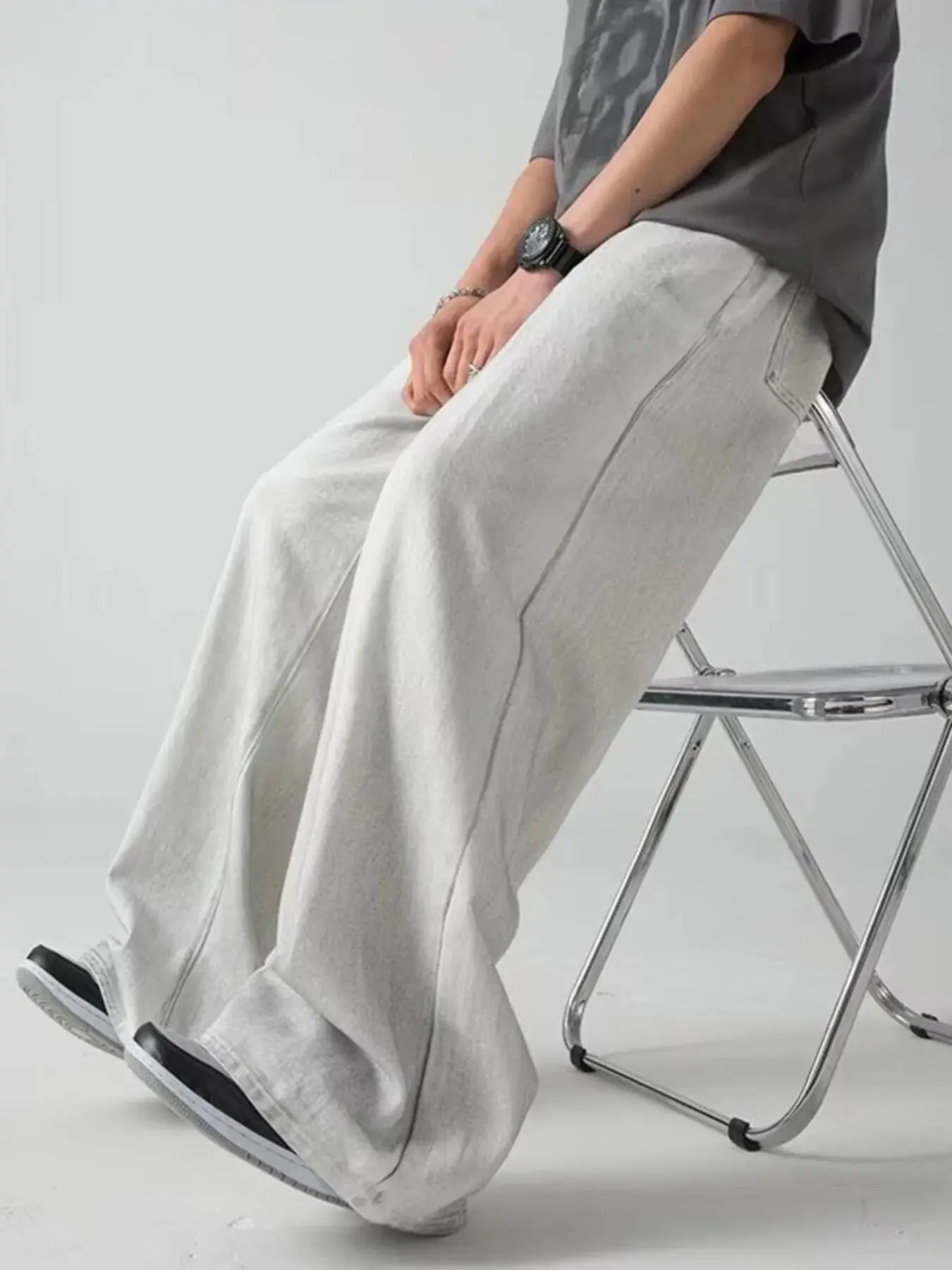 Men's Plus Size Wide Leg Pants Simply Love