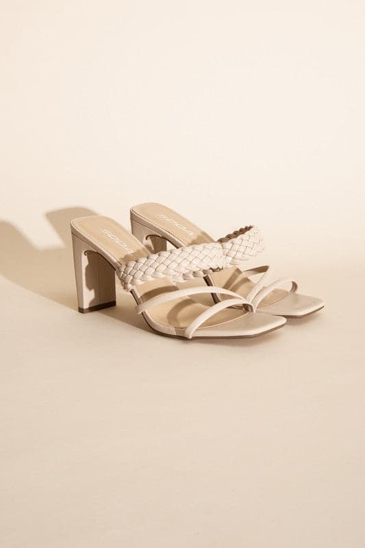 CARMEN-S Braided Strap Sandal Heels.