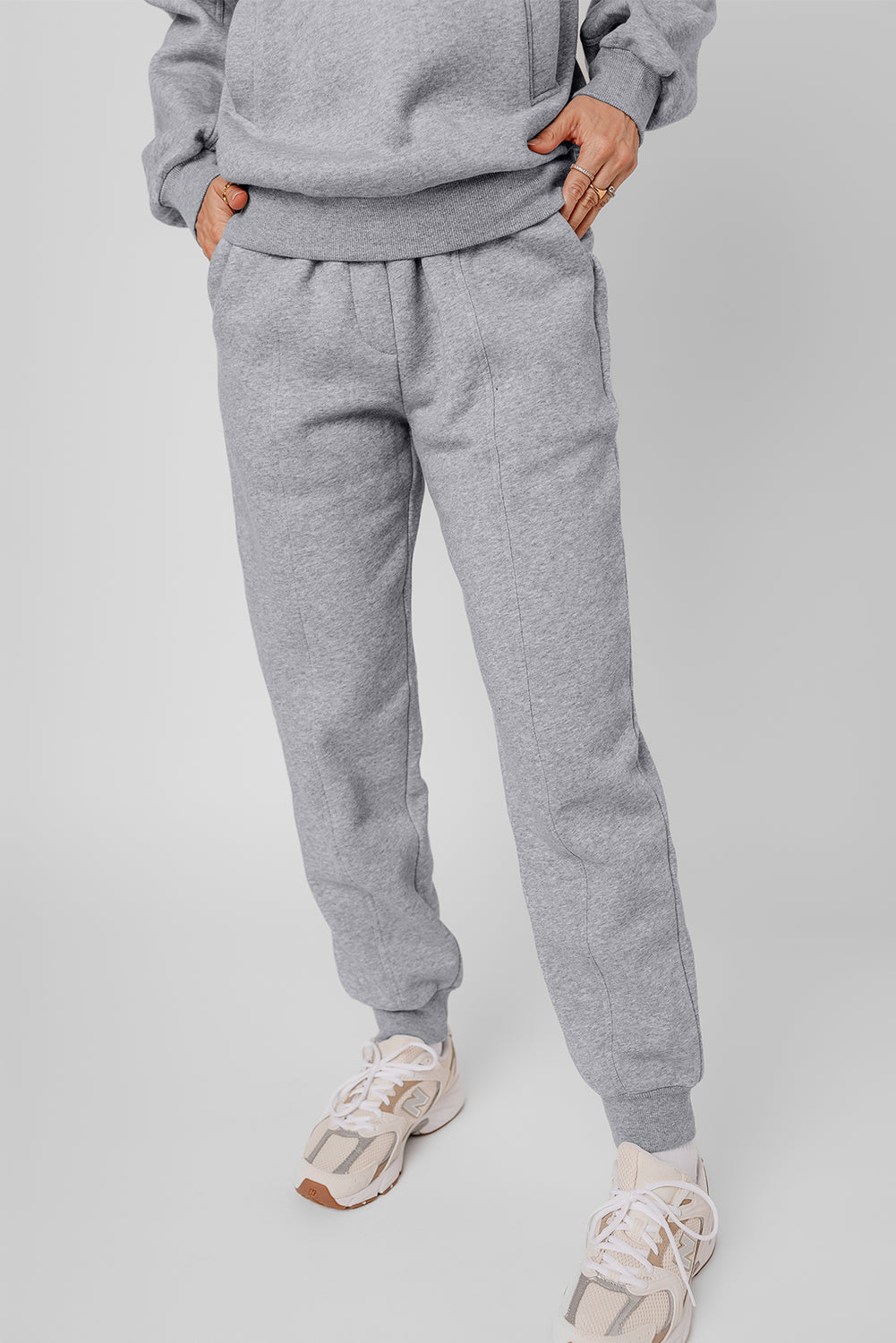 Gray hoodie and joggers set