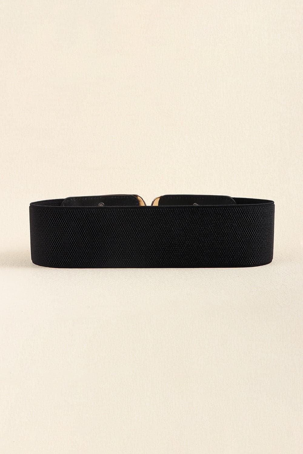 Zinc Alloy Buckle Elastic Wide Belt.