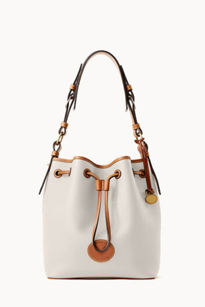 PU Drawstring Bucket Bag.