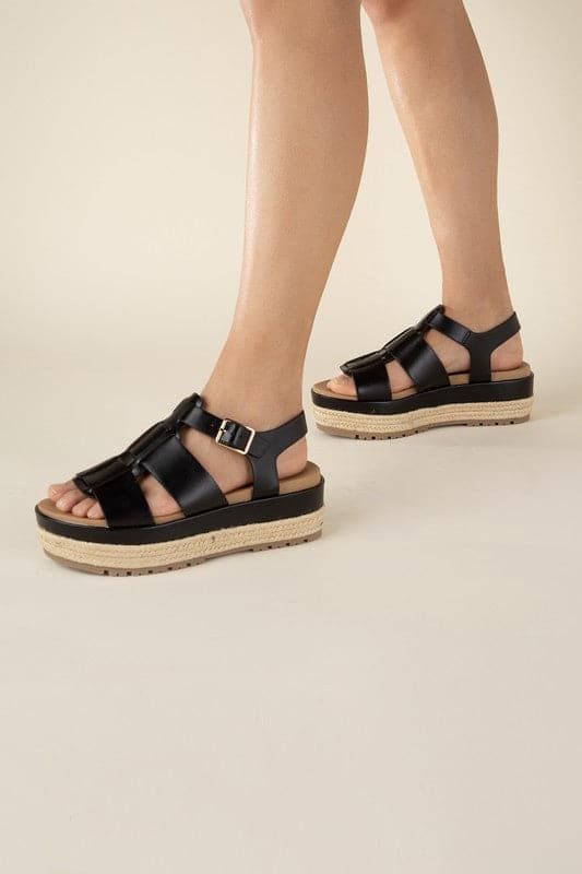 MCLEAN-S Espadrille Gladiator Sandals.