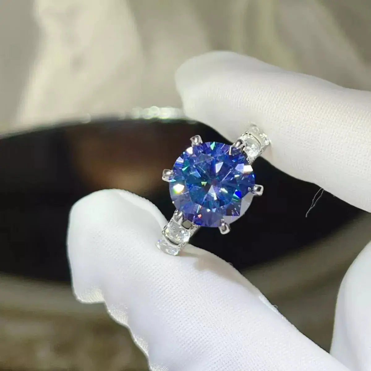 5 Carat Moissanite 6-Prong 925 Sterling Silver Ring Simply Love