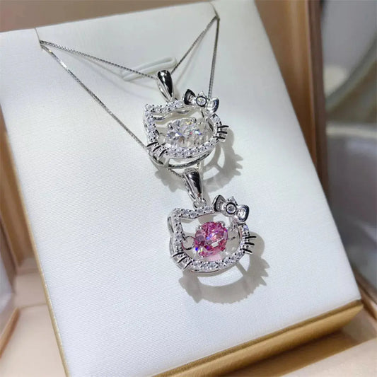 2 Carat Moissanite 925 Sterling Pendant Silver Simply Love