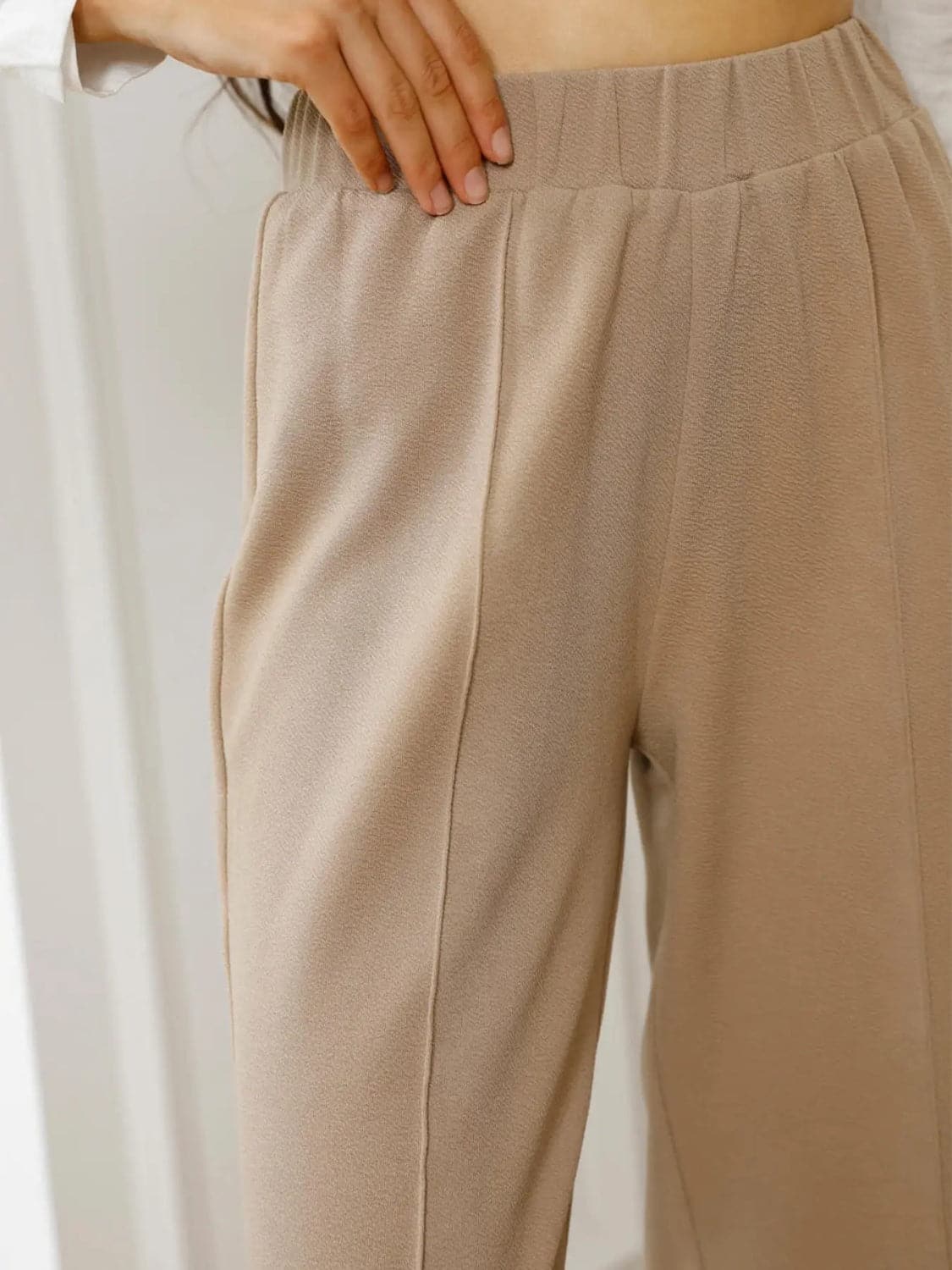 High Waist Straight Pants.