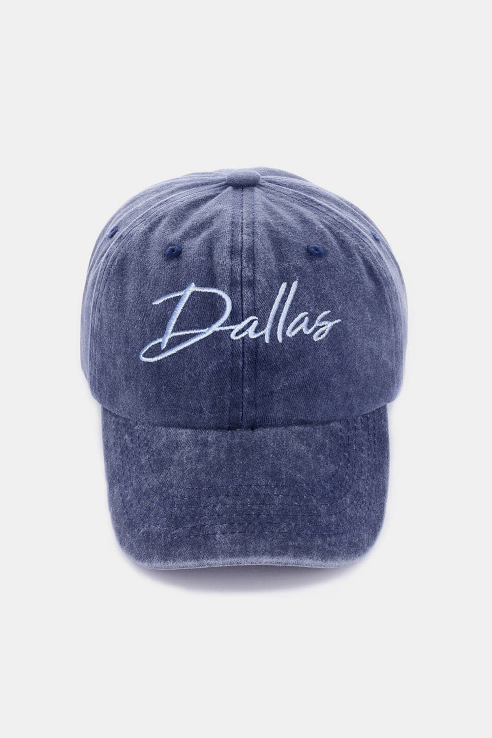 Zenana Washed DALLAS Embroidered Baseball Cap.