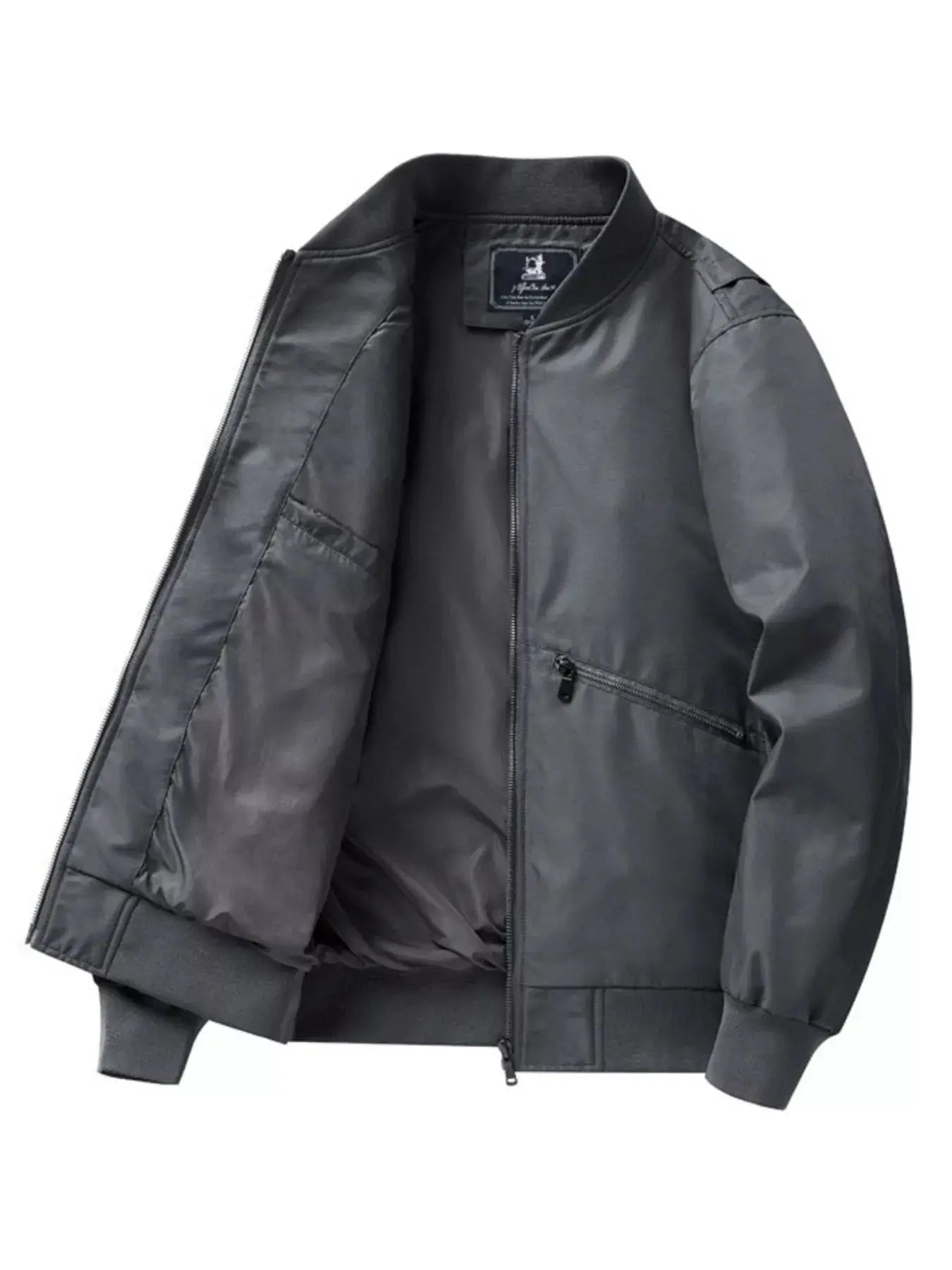Men's Plus Size Zip Up Long Sleeve Jacket Simply Love