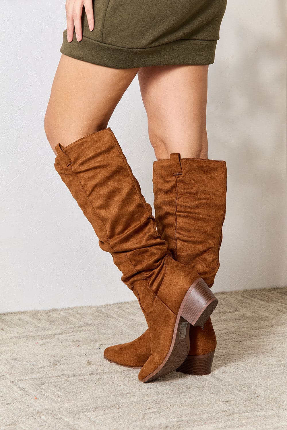 East Lion Corp Block Heel Knee High Boots.