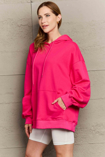 Ultimate comfort long sleeve drawstring hoodie