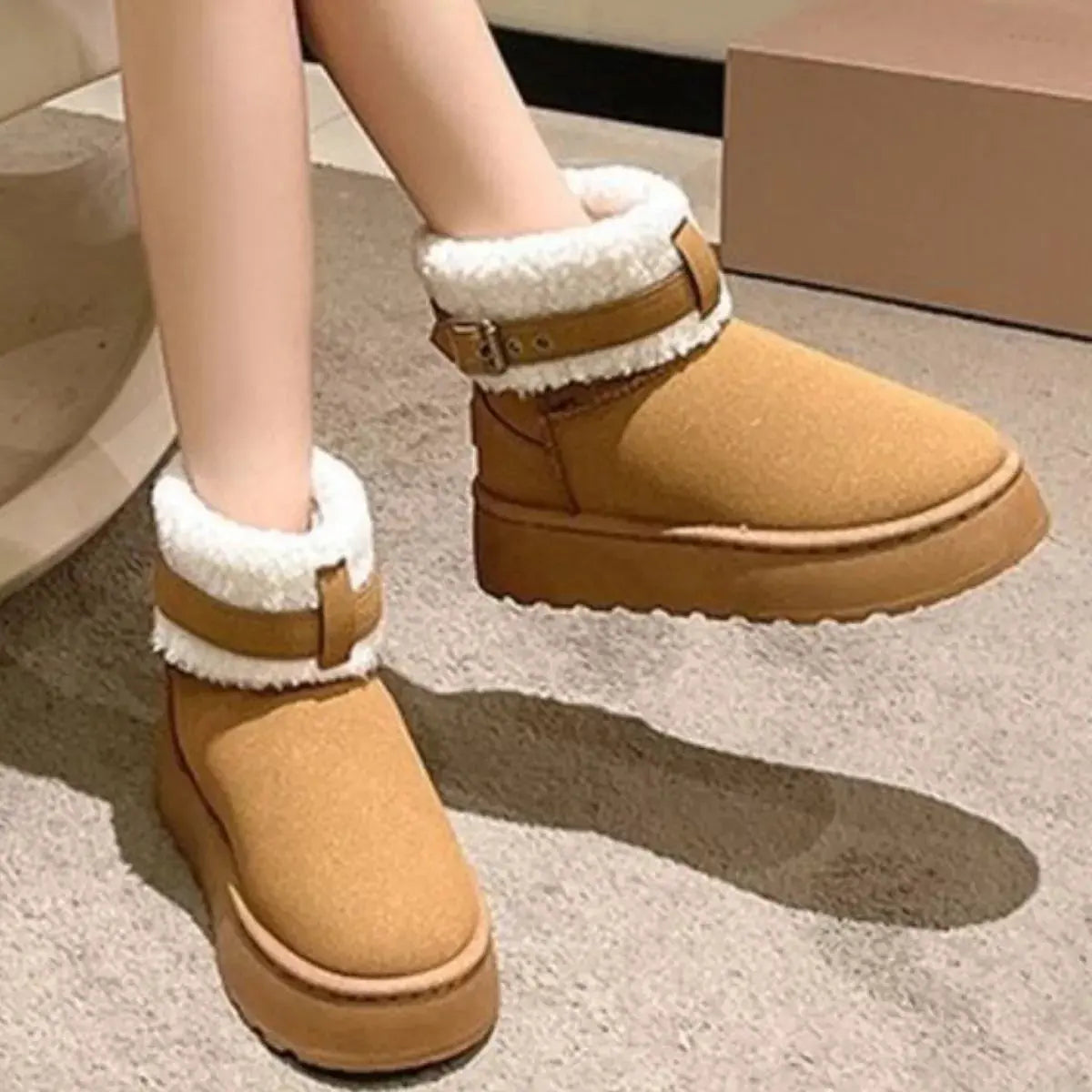 Cozy Plush-Lined Winter Ankle Boots Simply Love
