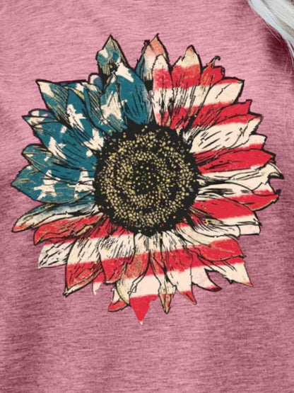 Simply Love: Patriotic Flower Graphic Tee