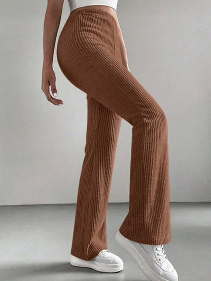 High Rise Bootcut Trousers