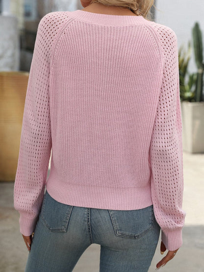 V-Neck Long Sleeve Sweater.